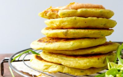 Blinis de Mogette, rillettes de saumon à la clémentine et à l’huile de noix